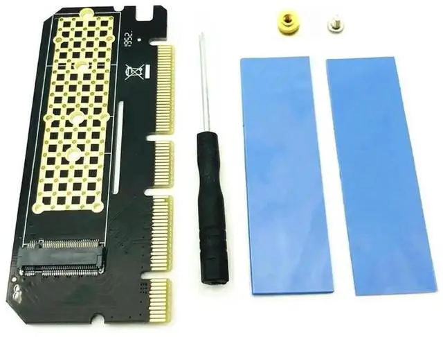 Main image of WRIARICH M.2 NVMe PCIe to PCIe X16 Expansion Adapter Card, NGFF M.2 M-Key SSD Riser Card with LED Activity Indicator for Desktop PC Storage Upgrade