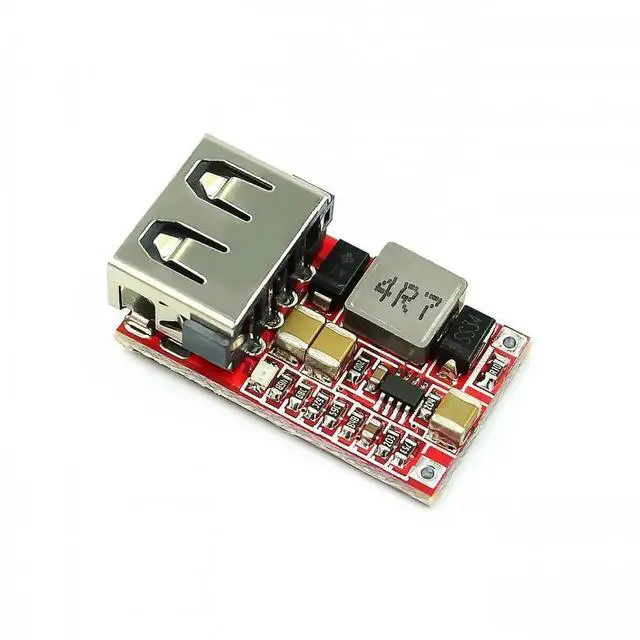 Alt view image 2 of 3 - WRIARICH 5 Pack DC-DC Buck Boost Power Module, 6-20V Input 12V/24V to 5V USB Output Step Down Converter Adjustable Voltage Charging Power Supply Board