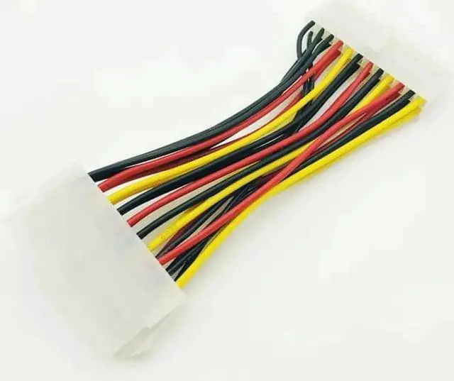 Alt view image 4 of 6 - WRIARICH 5PCS 14cm 20Pin to 24Pin Motherboard Power Adapter Cable, 20P to 24P Mainboard Power Convert Cord for PC