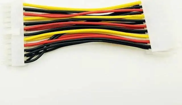 Alt view image 2 of 6 - WRIARICH 5PCS 14cm 20Pin to 24Pin Motherboard Power Adapter Cable, 20P to 24P Mainboard Power Convert Cord for PC