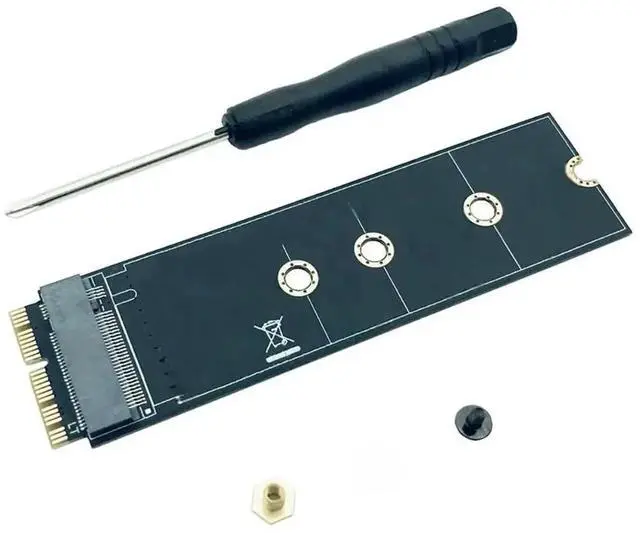 Main image of WRIARICH M.2 M-Key PCIe X4 NGFF SSD Adapter Card for MacBook Air 2013-2017 (A1465/A1466), Standard M.2 NVMe SSD Converter for Notebook Storage Upgrade
