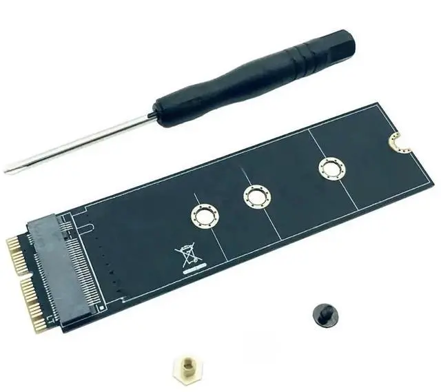 Alt view image 3 of 3 - WRIARICH M.2 M-Key PCIe X4 NGFF SSD Adapter Card for MacBook Air 2013-2017 (A1465/A1466), Standard M.2 NVMe SSD Converter for Notebook Storage Upgrade