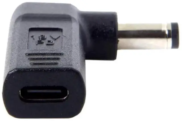 Alt view image 4 of 6 - WRIARICH 90 Degree Angled USB 3.1 Type-C Female to DC 5.5mm×2.1mm PD Emulator Trigger Adapter, Fixed 20V Output 100W PD Laptop Power Converter for Notebooks, Routers & 5521 DC Port Devices