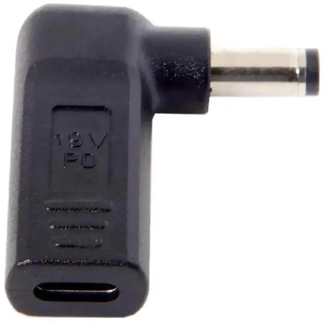 Alt view image 2 of 6 - WRIARICH 90 Degree Angled USB 3.1 Type-C Female to DC 5.5mm×2.1mm PD Emulator Trigger Adapter, Fixed 20V Output 100W PD Laptop Power Converter for Notebooks, Routers & 5521 DC Port Devices
