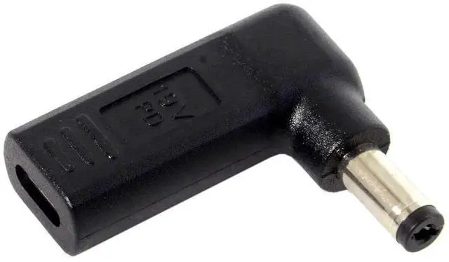 Alt view image 5 of 6 - WRIARICH 90 Degree Angled USB 3.1 Type-C Female to DC 5.5mm×2.1mm PD Emulator Trigger Adapter, Fixed 20V Output 100W PD Laptop Power Converter for Notebooks, Routers & 5521 DC Port Devices
