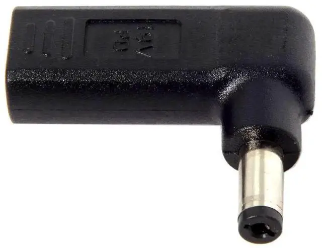 Alt view image 3 of 6 - WRIARICH 90 Degree Angled USB 3.1 Type-C Female to DC 5.5mm×2.1mm PD Emulator Trigger Adapter, Fixed 20V Output 100W PD Laptop Power Converter for Notebooks, Routers & 5521 DC Port Devices