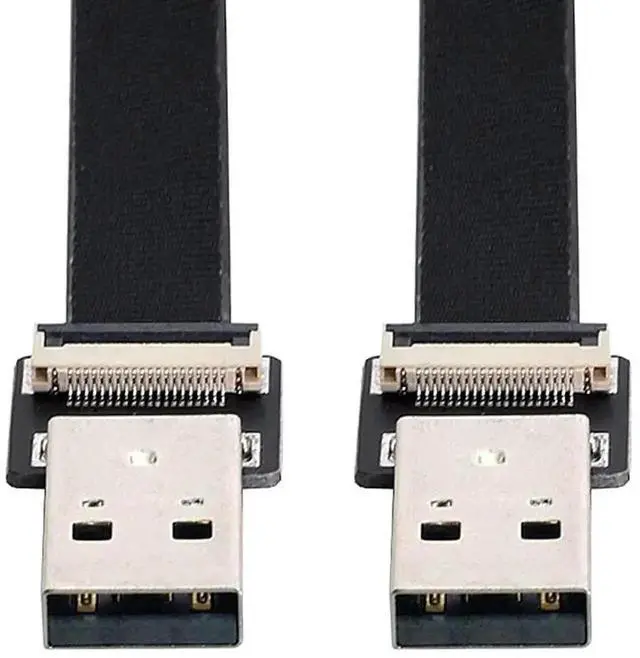 Alt view image 4 of 7 - WRIARICH 0.5M Flat Ribbon USB2.0 Male to Male Flex Cable, Slim Flexible USB 2.0 Data & Charging Extension Cord