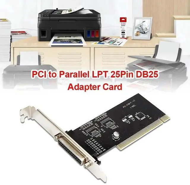 Alt view image 3 of 3 - WRIARICH PCI to Parallel LPT DB25 25Pin Printer Port Expansion Card, PCI LPT Controller Adapter Card for Desktop PC