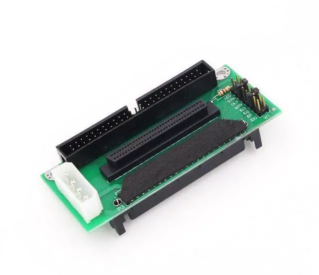 Alt view image 2 of 6 - WRIARICH SCSI SCA 80Pin to 68Pin to 50Pin IDE Hard Disk Adapter, 80-Pin SCA-2 to 68-Pin Wide SCSI & 50-Pin Narrow SCSI Converter Board for Legacy Server Storage