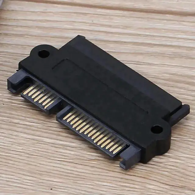 Alt view image 3 of 3 - WRIARICH 180 Degree Straight SFF-8482 SAS to SATA Adapter Converter, SFF8482 SAS Port to 22Pin SATA HDD SSD Angle Connector for Server Internal Wiring