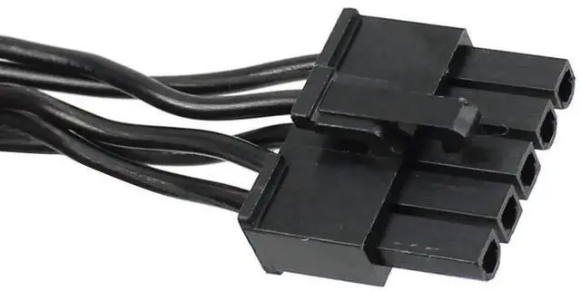 Alt view image 2 of 7 - WRIARICH 80cm Great Wall Dragon Series 5Pin Modular Power Splitter Cable, 5P Male to 3 SATA + 4Pin Molex Female for PC Server Storage Drives
