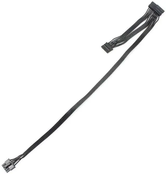 Alt view image 5 of 7 - WRIARICH 80cm Great Wall Dragon Series 5Pin Modular Power Splitter Cable, 5P Male to 3 SATA + 4Pin Molex Female for PC Server Storage Drives