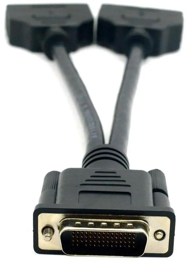 Alt view image 3 of 7 - WRIARICH DMS-59 Pin to Dual DVI 24+5 Splitter Cable, 1 Port to 2 DVI Digital Video Extension Cord for PC Graphics Card Multi-Monitor Setup
