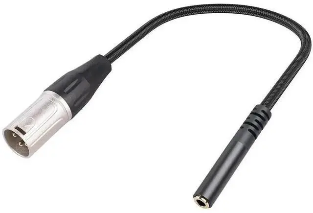 Main image of WRIARICH 3.5mm Mini Jack Female to 3 Pin XLR Male Audio Cable Adapter for Microphone Recording