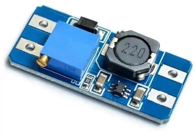 Alt view image 2 of 3 - WRIARICH MT3608 DC-DC Adjustable Step-Up Boost Power Module, Max 2A Output Current, 2V-24V Input Up to 28V Output Voltage Regulator Board
