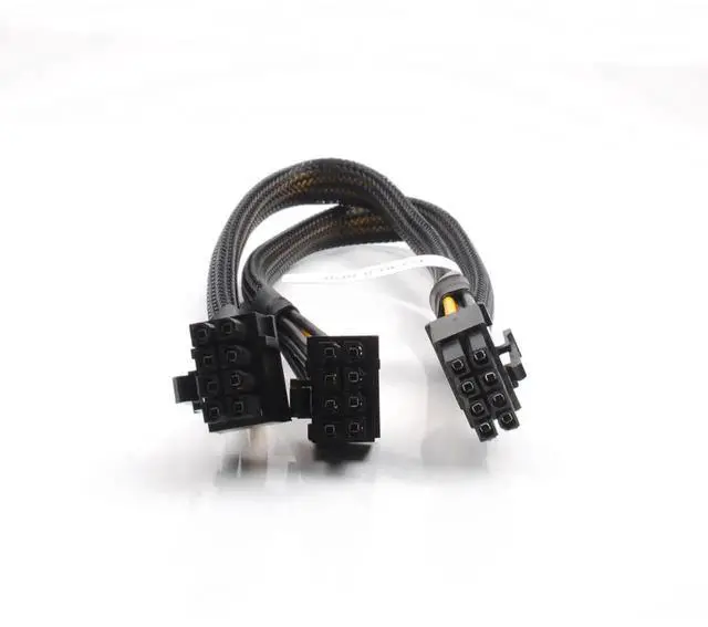 Alt view image 3 of 4 - WRIARICH 8Pin to Dual 6+2Pin GPU Power Adapter Cable 35cm, Compatible with Dell PowerEdge R530 R720 R720XD R730 R730XD T620 T630 T640 & NVIDIA Tesla GPU J30DG