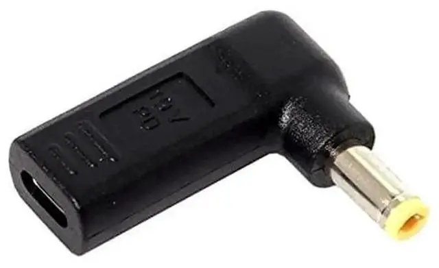 Main image of WRIARICH 90 Degree Angled USB 3.1 Type-C Female to DC 20V 5.5x2.5mm PD Emulator Trigger Adapter, USB-C PD to DC Barrel Jack Power Converter for Laptops & DC 20V Devices