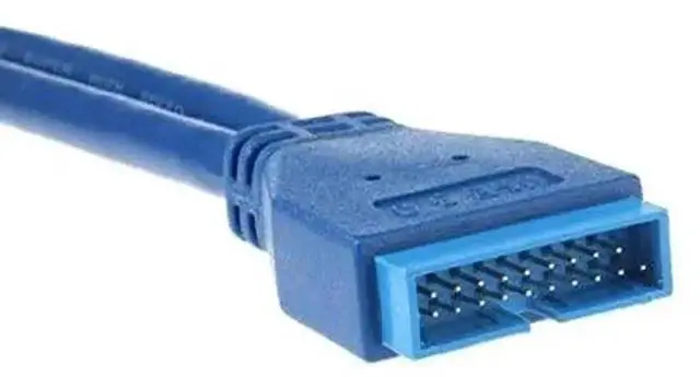 Alt view image 3 of 4 - WRIARICH Dual Port USB 3.0 A Male to 20Pin Male Motherboard Extension Cable, 5Gbps High Speed Adapter
