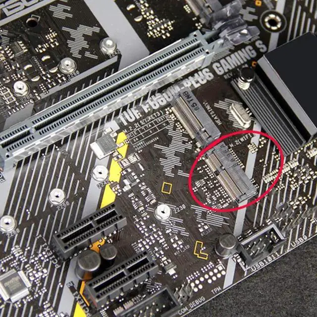 Alt view image 6 of 7 - WRIARICH M.2 NGFF Key A-E Riser Expansion Card, M.2 to Dual USB 2.0 Ports Adapter Cable, Desktop Internal USB 2.0 Port Multiplier Hub Converter