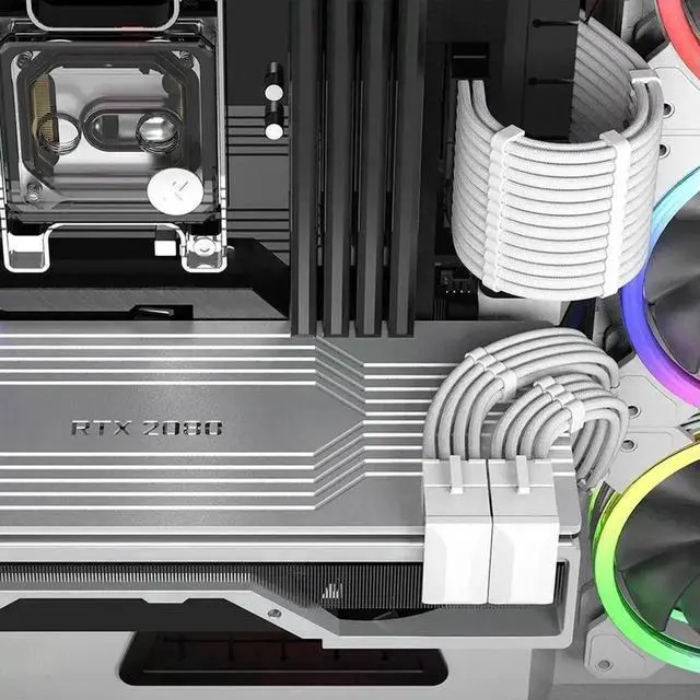 Alt view image 3 of 3 - WRIARICH ATX 8Pin Female to 8Pin Male 90-Degree Angled GPU Power Adapter, Right Angle Turning Connector for Graphics Card