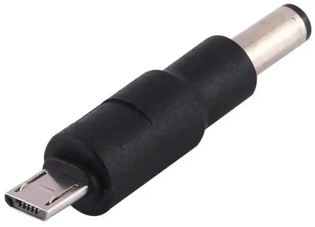 Alt view image 4 of 4 - WRIARICH 10 Pack 5.5x2.1mm DC Male to Micro USB Female Power Plug Adapter Connectors