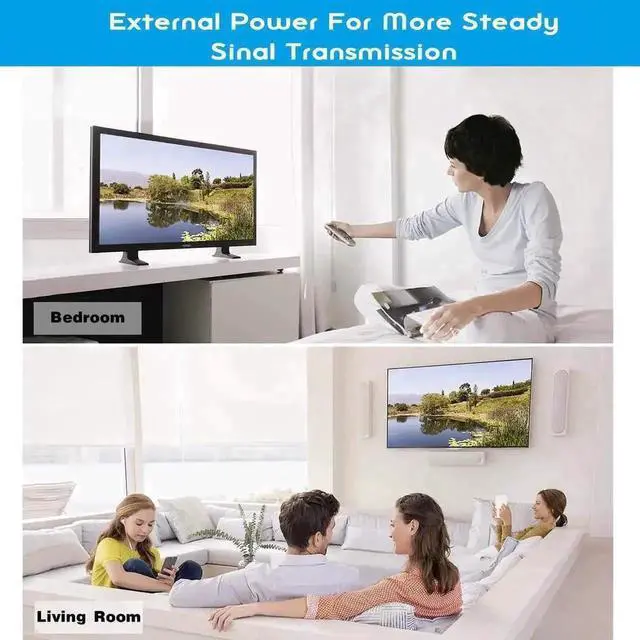Alt view image 7 of 7 - WRIARICH 1 In 2 Out HDMI Splitter 1x2, Supports 4K@30Hz 3840×2160P & 3D, HDMI Signal Duplicator Compatible with Xbox, PS3, PS4, Blu-ray Player