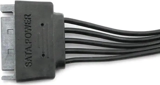 Alt view image 3 of 6 - WRIARICH 24 Inch (60CM) SATA 15Pin Power Splitter Cable, 1 Male to 5 Female SATA Power Extension Cord for HDD, SSD & Optical Drives