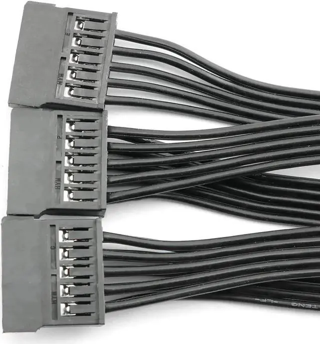 Alt view image 2 of 6 - WRIARICH 24 Inch (60CM) SATA 15Pin Power Splitter Cable, 1 Male to 5 Female SATA Power Extension Cord for HDD, SSD & Optical Drives