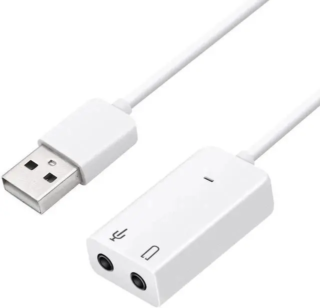 Main image of WRIARICH 7.1 Channel External USB Sound Card Adapter, USB to Dual 3.5mm Audio Mic Jack Stereo Audio Converter for PC Laptop Windows Mac Linux