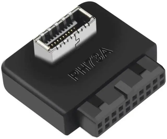 Main image of WRIARICH USB 3.2 Gen 2 Type-E Key-A to USB 3.2 Gen 1 (USB3.0) 20Pin Header Adapter, Black Internal Front Panel Converter for Motherboard Type-C Chassis