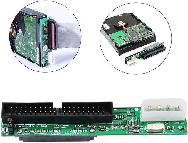 Alt view image 6 of 7 - WRIARICH SATA Female to 40Pin Male 3.5 IDE Adapter Converter, PATA IDE to SATA Bridge Card for Connecting 3.5 Inch IDE HDD to SATA Motherboard Interface on Desktop PC