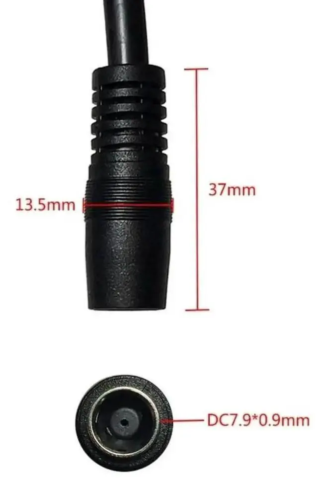 Alt view image 2 of 3 - WRIARICH 1 Pack DC 7909 (7.9×0.9mm) Male to DC 8020 (8.0×2.0mm) Power Adapter Cable for Solar Panel RV Portable Power Station