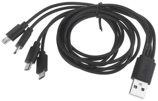 Alt view image 3 of 3 - WRIARICH 50cm Short 4 in 1 Multi Micro USB Charging Cable, 4-Port Micro USB Splitter Cord 5V 3A Fast Charger for Phones Tablets