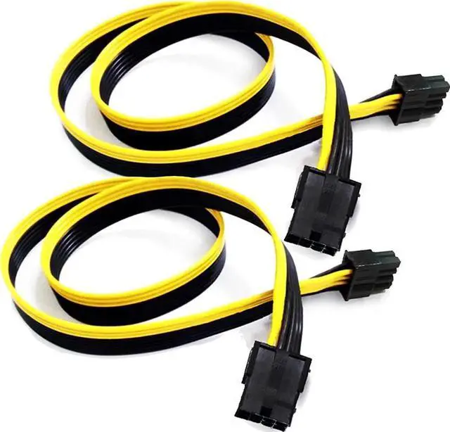 Main image of WRIARICH 2 Pack 25 Inches PCIe 8Pin Female to 8Pin(6+2) Male GPU Power Extension Cable