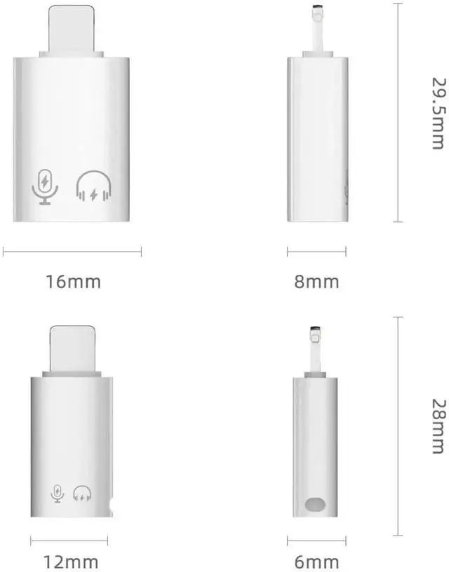 Alt view image 6 of 7 - WRIARICH 2 Pack USB C & USB 3.0 OTG Adapter, Dual Port OTG Converter Compatible with iPhone 15 Series, iPad, Connect Card Reader, U Disk, Keyboard, Mouse, Lavalier Mic & Digital Headphones