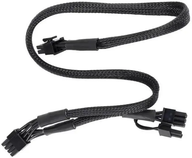 Alt view image 4 of 6 - WRIARICH 60+20CM Sleeved PCIe Dual 8Pin (6+2Pin) GPU Power Cable for Antec EAG 550W/650W/750W PRO
