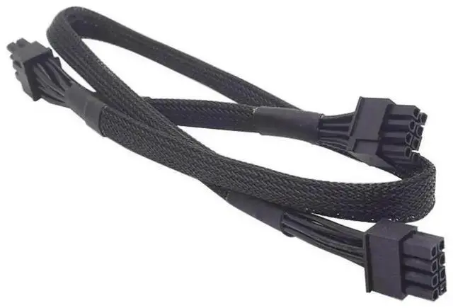 Alt view image 5 of 6 - WRIARICH 60+20CM Sleeved PCIe Dual 8Pin (6+2Pin) GPU Power Cable for Antec EAG 550W/650W/750W PRO