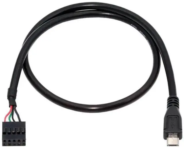Main image of WRIARICH 0.5M Internal USB2.0 9Pin/10Pin Motherboard Header to Micro USB 5Pin Data Cable