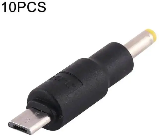 Main image of WRIARICH 10 Pack Micro USB Female to 4.0x1.7mm DC Male Power Plug Adapter Connectors
