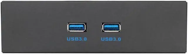 Alt view image 3 of 3 - WRIARICH 5.25 Inch Internal Drive Bay USB 3.0 Front Panel Hub, 2 Port USB3.0 Type-A Female to Motherboard 20Pin Header Splitter Cable, Metal Bracket for CD-ROM Bay PC Case Upgrade