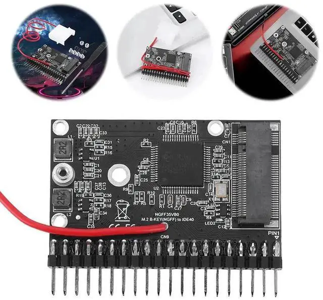 Main image of WRIARICH M.2 NGFF SATA SSD to 3.5" IDE 44Pin Adapter Card, Driver-Free IDE Converter for Legacy PC