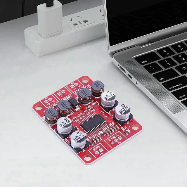 Alt view image 3 of 3 - WRIARICH TPA3110 Digital Stereo Audio Amplifier Board, DC 8V-26V 15W+15W Class D Power Amp Module, Fits 4-10 Ohm Speakers for DIY Audio Projects