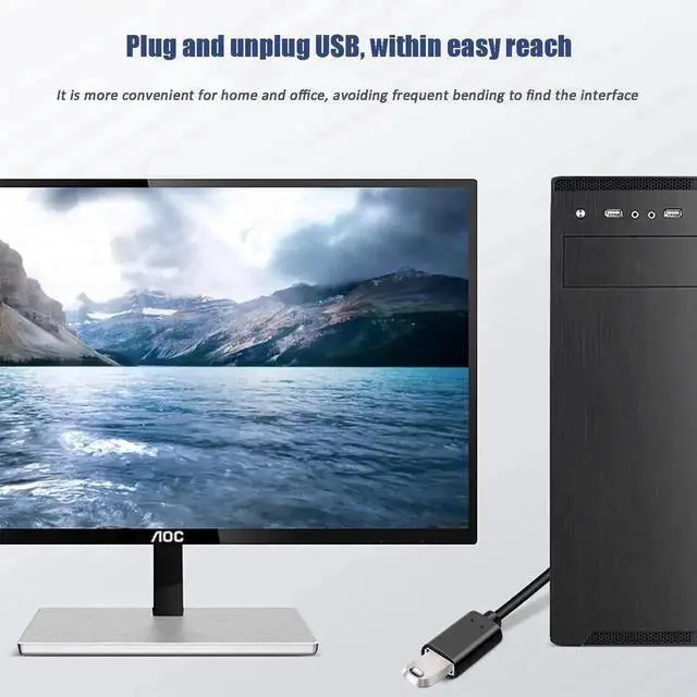Alt view image 3 of 7 - WRIARICH 2 Pack 90 Degree USB 3.0 Extension Cable, Left & Right Angle Type A Male to Male Cord for Laptop, TV, Flash Drive, Mouse, Hard Drive, Camera