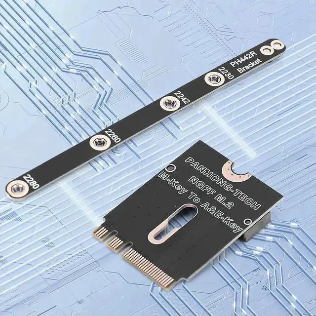 Alt view image 2 of 3 - WRIARICH NGFF A+E Key Male to M-Key Female PCIe 4.0 M.2 Adapter Card, Convert Laptop WiFi Slot to 2280 NVMe SSD Storage Expansion Converter for Notebook Motherboard