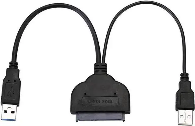 Main image of WRIARICH 6 Inch USB 3.0 to SATA III 6Gbps 22Pin 2.5" HDD SSD Adapter Cable with Extra USB Power Cord, UASP Supported SATA to USB 3.0 Hard Drive Converter for Laptop Solid & Mechanical Drives
