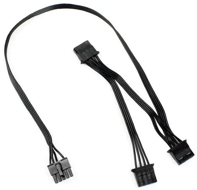 Main image of WRIARICH 80cm Great Wall Dragon 5Pin Power Splitter Cable, 5P Male to 3x SATA + 4Pin Peripheral Female for PC & Server Hard Drives