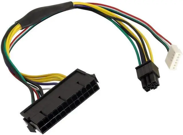Alt view image 4 of 5 - WRIARICH 30cm 11.8 Inch 24-Pin to 6-Pin 18AWG ATX PSU Power Supply Adapter Cable Compatible with HP Z230 Z220 SFF Motherboards