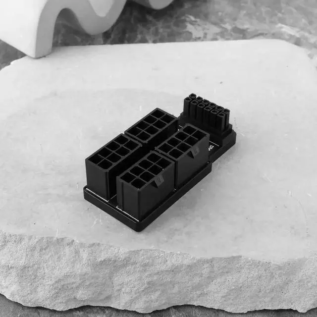 Alt view image 7 of 7 - WRIARICH 180° Angled 12VHPWR 16Pin to 4×8Pin GPU Power Adapter, PCIe 5.0 ATX 3.0 600W Type B Connector for RTX 4090 / 3090Ti