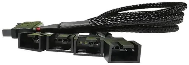 Alt view image 4 of 6 - WRIARICH SATA to 3/4 Pin Fan Power Adapter Cable, PC Cooling Fan Extension Splitter Cord
