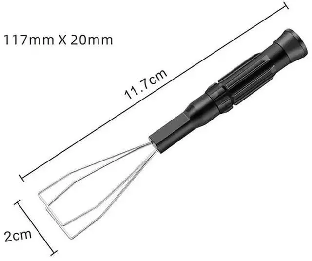 Alt view image 2 of 6 - WRIARICH Universal Mechanical Keyboard Maintenance Tool Kit, Metal Wire Keycap Puller + Shaft Puller + 1.5/2.5 Screwdrivers, Detachable Design